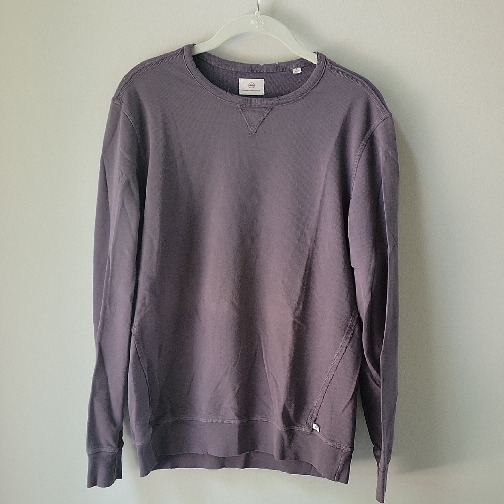AG Adriano Goldschmied‎ Unisex Muted Gray Crewneck Sweatshirt